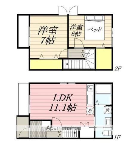 木もれび館(2LDK/1階)の間取り写真