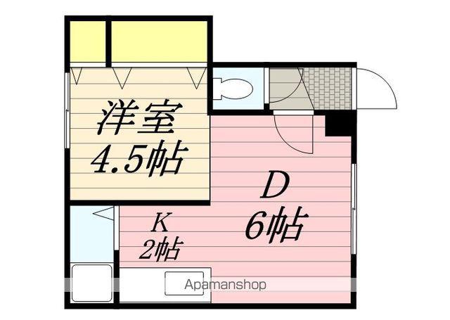 コーポシャロン(1LDK/2階)の間取り写真