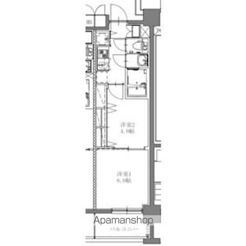 SーRESIDENCE上社AUREATE 12月契(2K/1階)の間取り写真