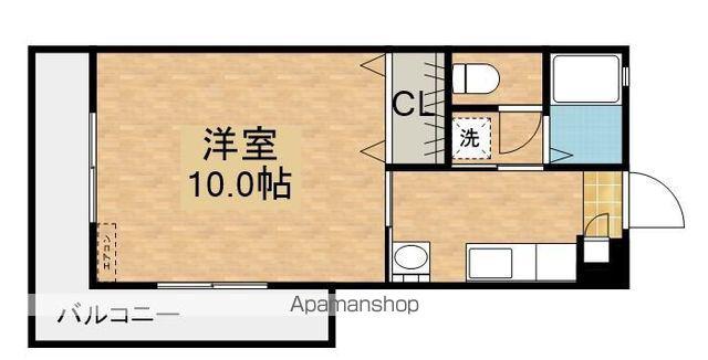 マンションシャルムA(1K/2階)の間取り写真
