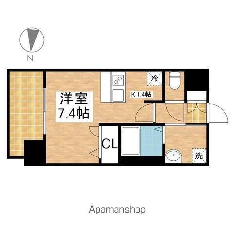 プレサンス桜通グレイス(ワンルーム/3階)の間取り写真