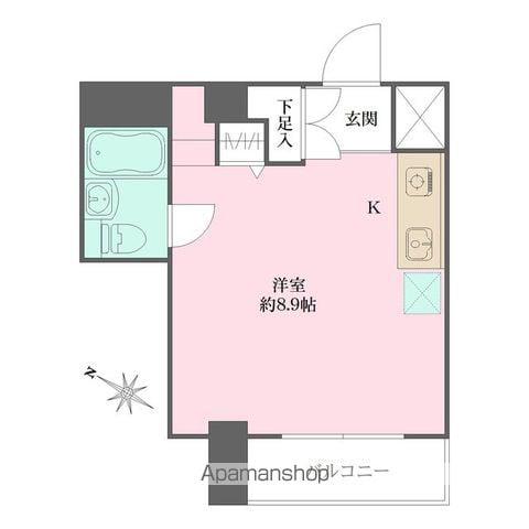 サイプレス北新宿(ワンルーム/8階)の間取り写真