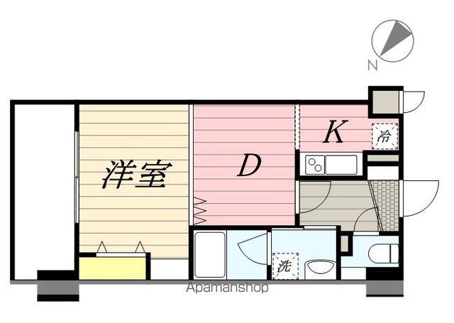 グリフォーネ横浜・平沼橋駅前(1DK/7階)の間取り写真
