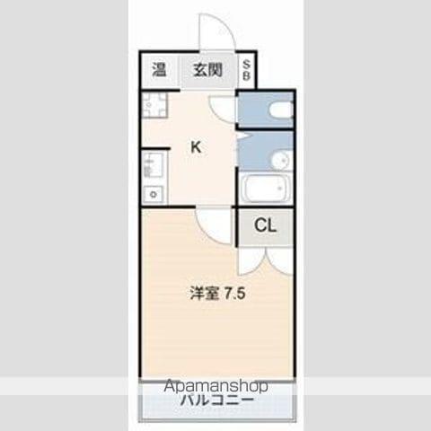 コーポフローラ(1K/2階)の間取り写真