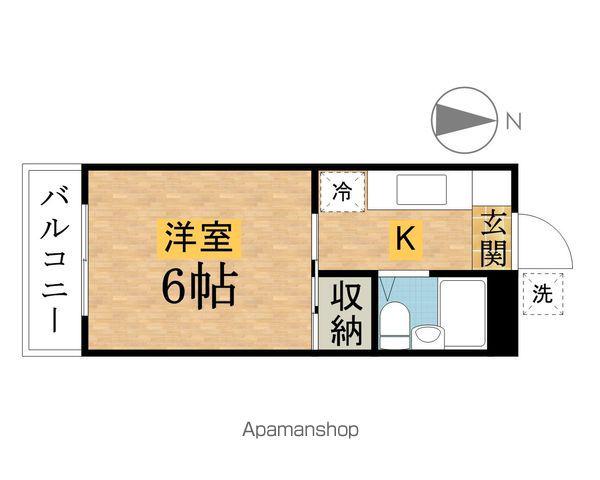 ハイツK(1K/1階)の間取り写真
