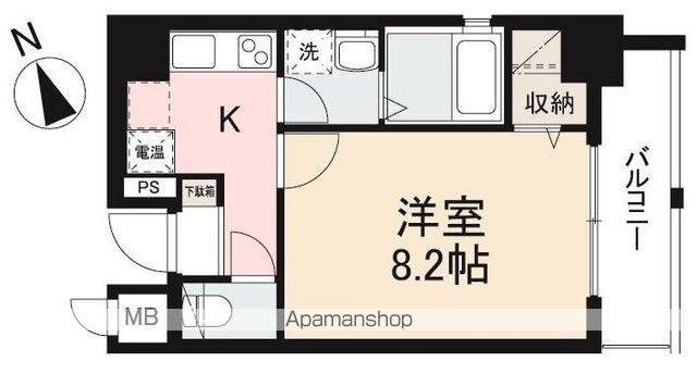 パサル藤塚(1K/6階)の間取り写真