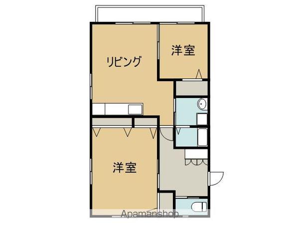 ルミエール貴船A(2LDK/1階)の間取り写真