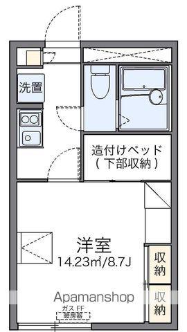 レオパレスオリーブ(1K/2階)の間取り写真