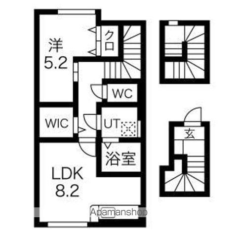 ROBE DE CHAMBRE(1LDK/3階)の間取り写真