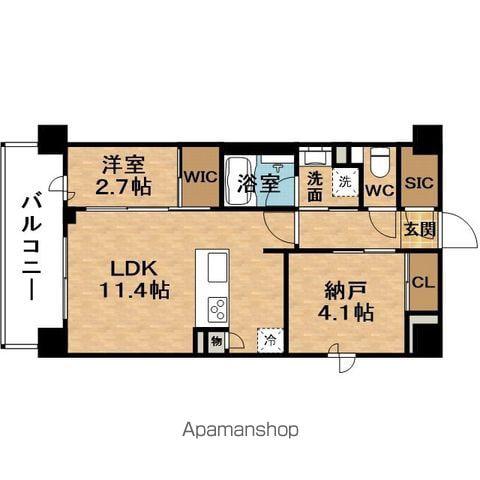 SEASONFLATS新大阪サウス(1SLDK/3階)の間取り写真
