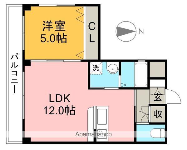 アン・ソレイエ(1LDK/2階)の間取り写真