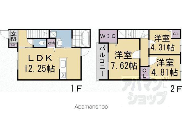 ROWELII(3LDK)の間取り写真