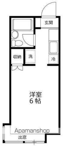 メゾン・ベルボア(ワンルーム/1階)の間取り写真