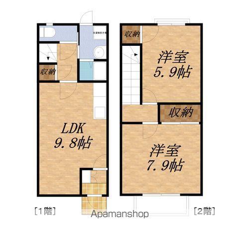 エスポワール清水Ⅱ(2LDK)の間取り写真