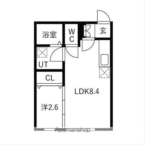 GRAND MAISON K(1LDK/3階)の間取り写真