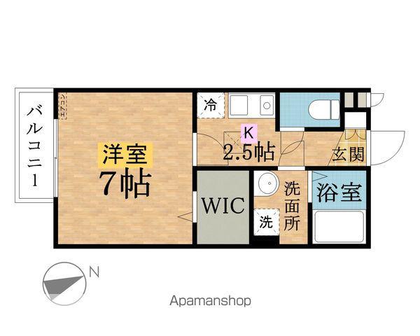 アルテール(1K/2階)の間取り写真