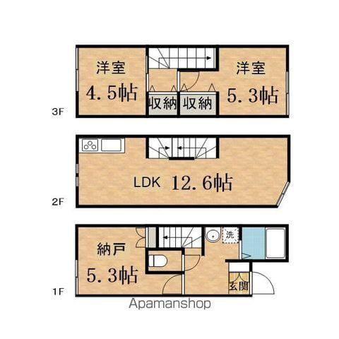 ザシエスタ唐木田テラヴェーネ(3LDK)の間取り写真