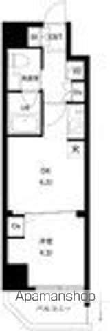 アーバンパーク日暮里Ⅱ(1DK/9階)の間取り写真