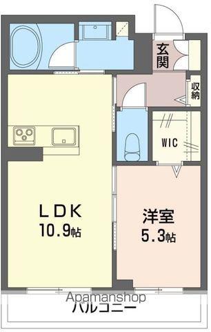 ヴィアソーレ(1LDK/1階)の間取り写真