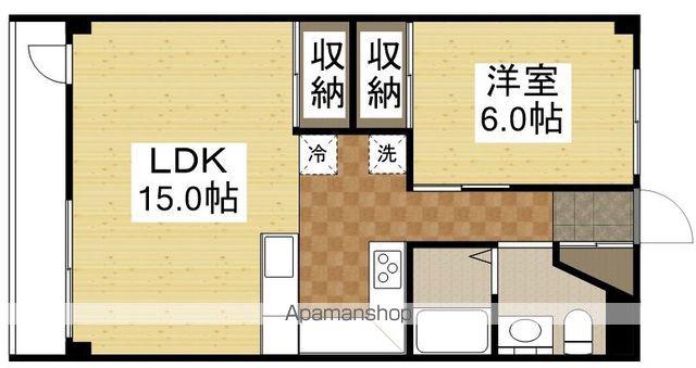 第1アルバマンション(1LDK/1階)の間取り写真