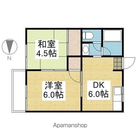 サクラハイツ(2DK/2階)の間取り写真