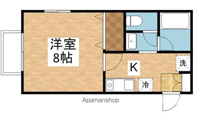 SUNRISE(1K/2階)の間取り写真