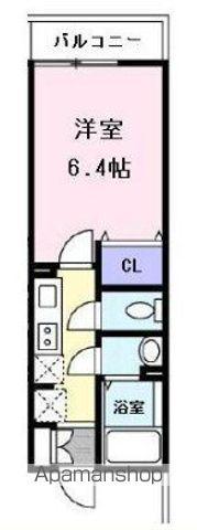 セントラルコート松戸(1K/3階)の間取り写真