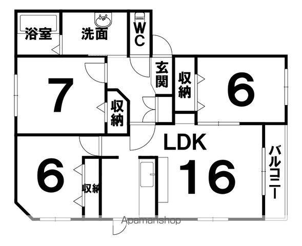 ル・コフレ517(3LDK/2階)の間取り写真