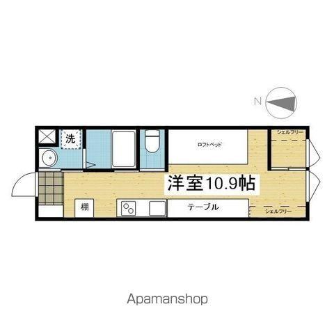 スミタスヴィラ道後今市(ワンルーム/5階)の間取り写真