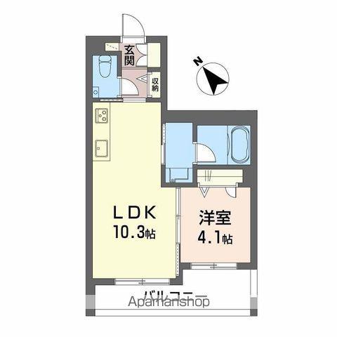 コンフォートH2026(1LDK/2階)の間取り写真