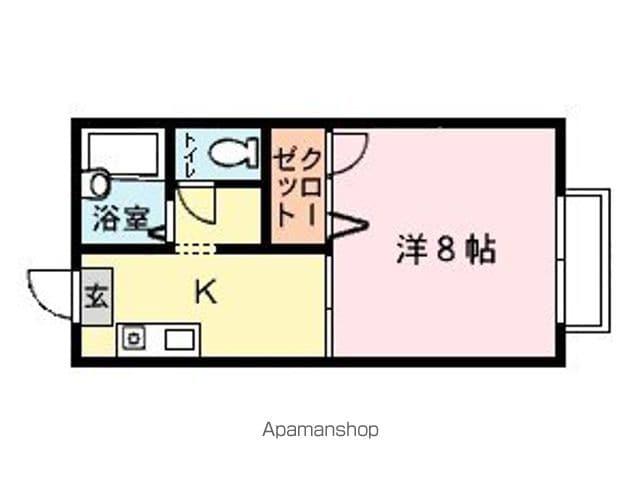 プレシャス青葉(1K/1階)の間取り写真