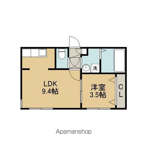 アンダーズ苫小牧駅前(1LDK/2階)の間取り写真