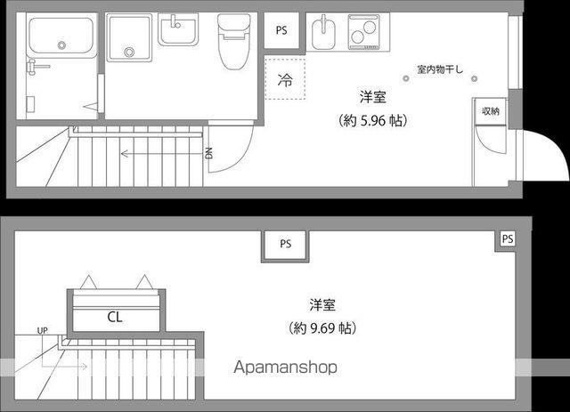 MONSOLEIL水天宮(1DK/1階)の間取り写真
