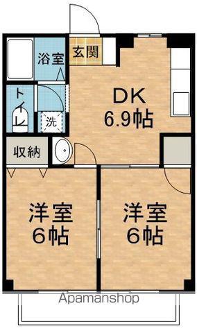 エトワール21(2DK/1階)の間取り写真