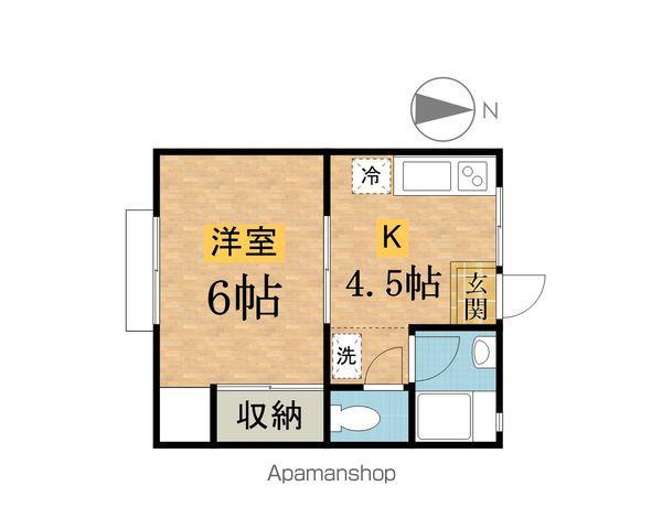 コーポ永寿(1K/2階)の間取り写真