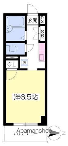 ニューアバロン(1K/3階)の間取り写真