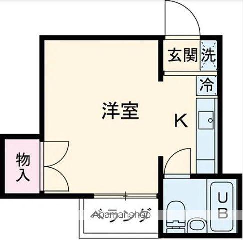 井草ハイツ(ワンルーム/1階)の間取り写真