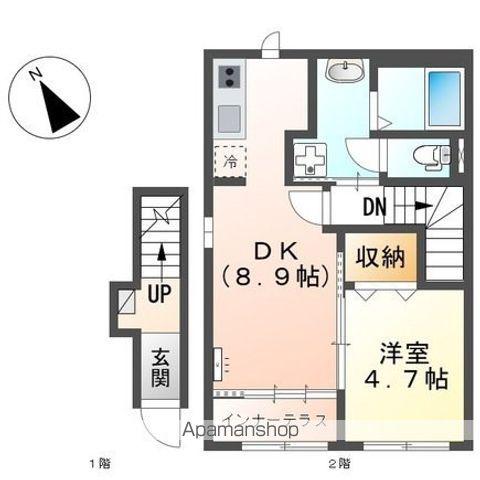 SEIRAN II(1LDK/2階)の間取り写真