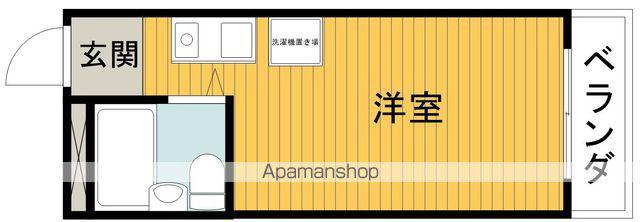 ハイツ蛍池A棟(ワンルーム/2階)の間取り写真