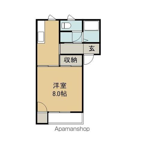 クレール絆(1K/2階)の間取り写真