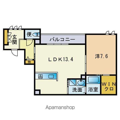 GENIUS大橋(1LDK/3階)の間取り写真