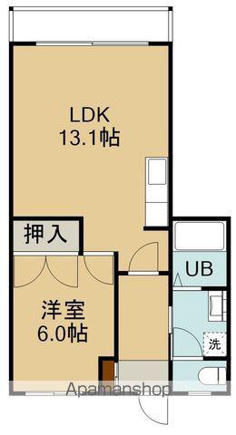 松見苑ビル(1LDK/2階)の間取り写真