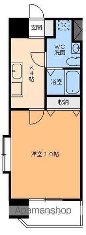 カサグランデ リバーサイド Ⅱ(1LDK/3階)の間取り写真