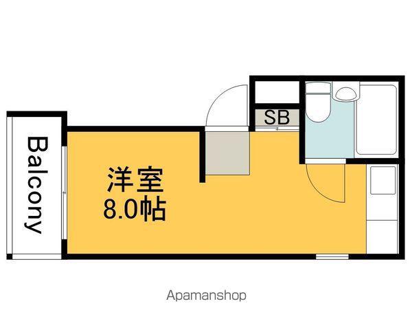 宇品マンション(ワンルーム/3階)の間取り写真