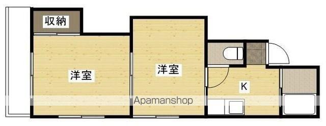 清和京橋ビル(2DK/3階)の間取り写真