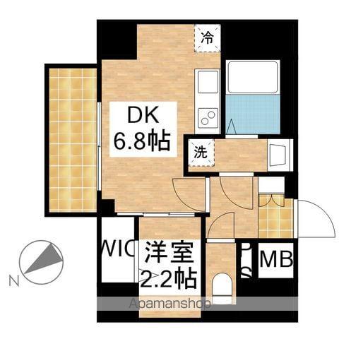 CREST TAPP東別院(1DK/4階)の間取り写真