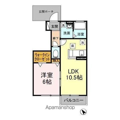 コンフォールダイワ(1LDK/1階)の間取り写真