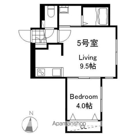 プレスタ平岸3-6MS(1LDK/3階)の間取り写真