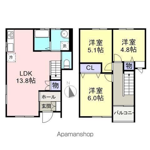 メゾン・ルミエール(3LDK/1階)の間取り写真