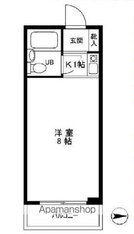 ウェザーコックコンノ(1K/3階)の間取り写真